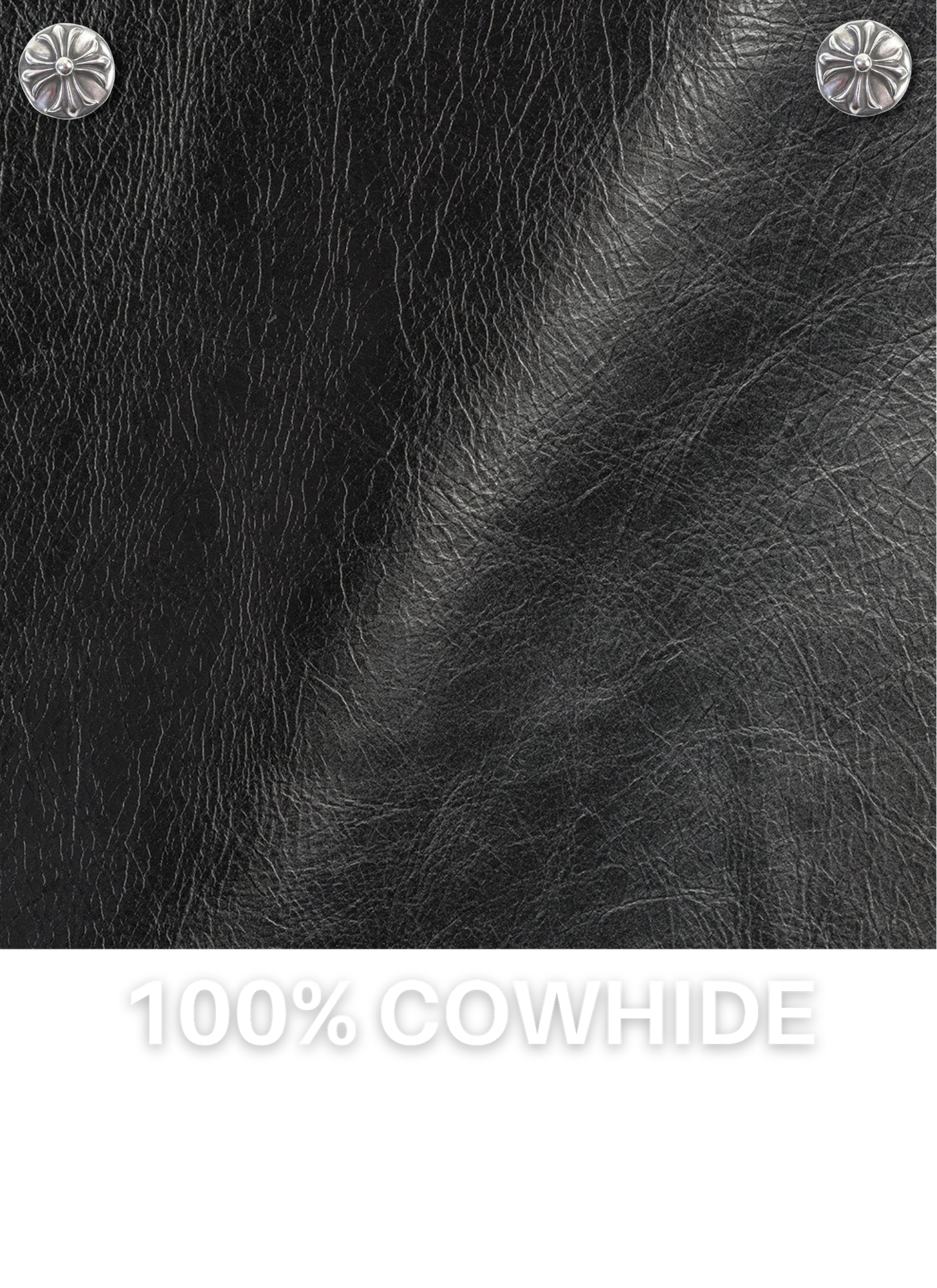Black Cowhide Leather