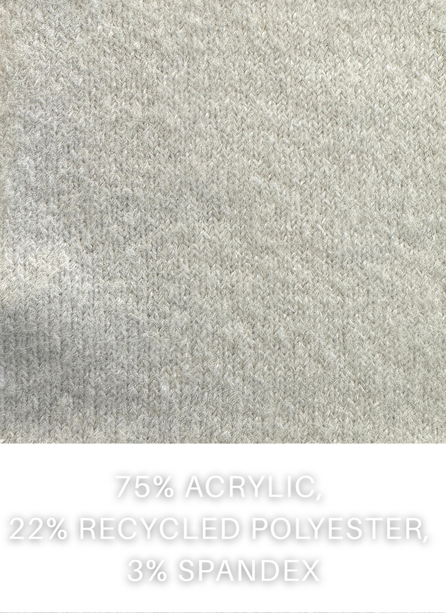 Heathered Grey Acrylic Knit