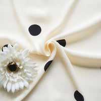 Cream Polka Dot Viscose