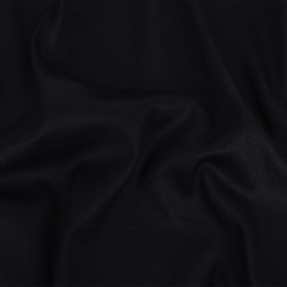 Midnight Navy Stretch Cotton Twill
